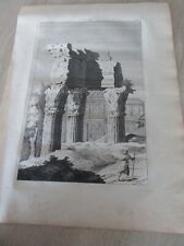 GRANDE GRAVURE  1739 ITALIE Tempio di Giove Tonante ROME  OVERBEKE 18ème siècle comprar usado  Enviando para Brazil