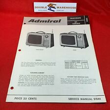 Manual de servicio de chasis Admiral Television G2 S1044 segunda mano  Embacar hacia Argentina