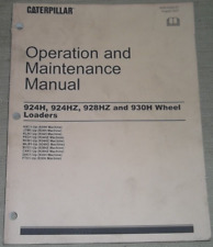 CAT CATERPILLAR 924H 924HZ 928HZ 930H WHEEL LOADER OPERATION MAINTENANCE MANUAL for sale  Shipping to South Africa