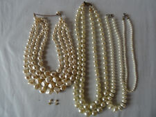 Colliers perles fantaisie d'occasion  Lagny-sur-Marne