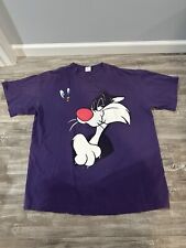 Camiseta Vintage 1995 Sylvester Tweety Six Flags Warner Bros Looney Tunes 2XL comprar usado  Enviando para Brazil