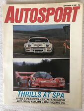 Autosport magazine september for sale  FAREHAM