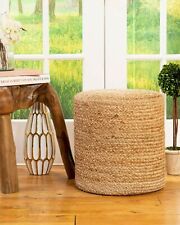 Pouf jute handmade d'occasion  Expédié en Belgium