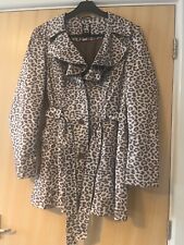 leopard print coat for sale  REDRUTH
