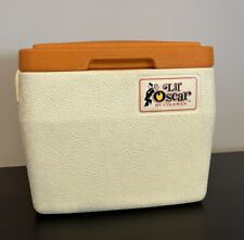 Used, Vintage Lil' Oscar By Coleman 16 qt Orange White 1983 Cooler Model 5272 for sale  Shipping to South Africa