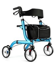 Used, Winlove Rollator Walkers Senior Folding Seat Four 8 Inch Backrest Brake Handles for sale  Shipping to South Africa