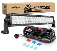 Barra de luz LED 22 polegadas 120W Nilight ZH017 luzes fora de estrada com fiação comprar usado  Enviando para Brazil