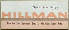 Hillman range car for sale  LEICESTER