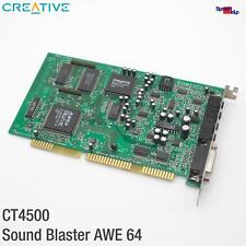 Isa Creative Labs CT4500 Sound Blaster AWE64 Awe 64 Audio Carte Dos Drivers Jeux comprar usado  Enviando para Brazil