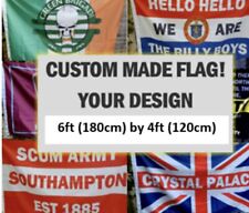 FEITO SOB MEDIDA - SEU DESIGN Bandeira 6 pés por 4 pés - Banner GRANDE! 180 cm por 120 cm comprar usado  Enviando para Brazil