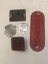 Vintage Bicycle tags lot of 5 Ut Ne Ca for sale  Shipping to South Africa