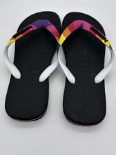 Sandálias Havaianas unissex top orgulho flip flop multicoloridas arco-íris W11-12 M9-10 comprar usado  Enviando para Brazil