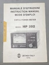 Zetagi hp202 foglietto usato  Montesilvano