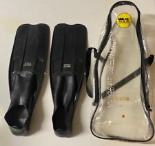 Fins Flippers Black Men’s Size 8-10 With Bag Wave Snorkel Scuba Sea Swimming  for sale  Shipping to South Africa