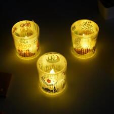 Lâmpada de vela LED muçulmana EID Mubarak Ramadã enfeite decoração festa casa F3G5, usado comprar usado  Enviando para Brazil
