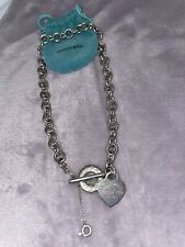 tiffany heart toggle necklace for sale  EXETER