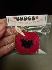 Remembrance poppy badge for sale  BOLTON