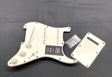 Used, Genuine MIM Fender LOADED PICKGUARD Strat Pickup Set SSS Parchment Stratocaster for sale  Shipping to South Africa