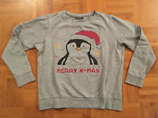 Weihnachtspullover pinguin gra gebraucht kaufen  Kamenz
