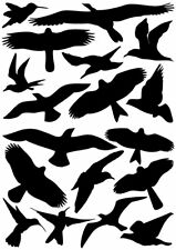 1" -2" 18 Bird Silhuetas Vinyl Decal aviso de proteção Adesivos Vidro Windows comprar usado  Enviando para Brazil