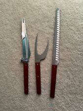 Used, VTG Japanese Vernco Hand Honed Meat Knife Select-A-Slicer Claw Fork Cutting Set for sale  Shipping to South Africa