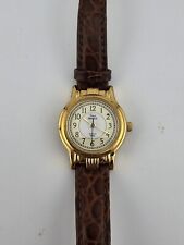 Vintage Timex Relógio de Quartzo Feminino Indiglo Pulseira de Couro Marrom comprar usado  Enviando para Brazil