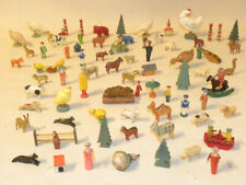 JOUET BOIS ANTIQUE TOY GERMAN ERZGEBIRGE MINIATURE PUTZ WOODEN ANIMALS FARM ZOO segunda mano  Embacar hacia Argentina