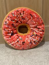Pink donut cushion for sale  HOLSWORTHY