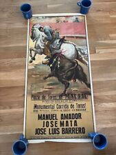 vintage bullfight poster for sale  Monroe