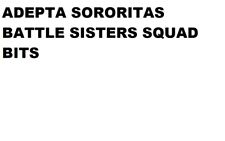 Usado, ADEPTA SORORITAS BATTLE SISTERS SQUAD BITS segunda mano  Embacar hacia Argentina