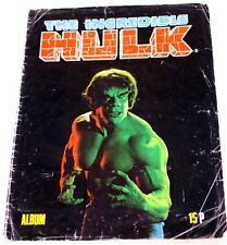 The Incredible Hulk 1979 álbum pegatinas-COMPLETO y SUPER RARO (Peso: 190 g) segunda mano  Embacar hacia Argentina