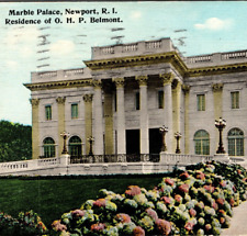 Cartão postal 1915 Marble Palace Newport RI Residence of OHP Belmont Tichnor Bros comprar usado  Enviando para Brazil