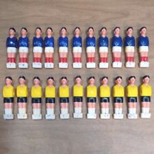 Vintage Lot Of 22 Foosball Table Men, Holes In Back,Red White Blue, Black Yellow for sale  Shipping to South Africa