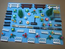 SELECTION OF GENUINE LEGO TREE BUSH FLOWERS FENCES for sale  Shipping to South Africa