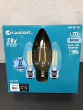 Lâmpada LED vintage Edison Ecosmart 100W equivalente regulável (pacote com 3) comprar usado  Enviando para Brazil