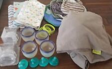 Baby Lot Of 31: Bottles, Boba Wrap, Bibs, Pacifiers, Burp Clothes for sale  Shipping to South Africa