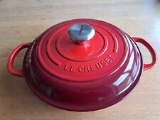 Le Creuset Cast Iron Signature Shallow Casserole Dish 26cm, Cerise, Unused for sale  Shipping to South Africa