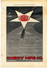 1911 Emery Mfg. Co. Ad: EMCO Automobile Oil - The Guiding Star - Bradford, PA for sale  Shipping to South Africa