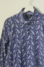 Męska sukienka biznesowa Koszula GUIDE LONDON Niebieska Paisley Nadruk Designerska XL na sprzedaż  PL