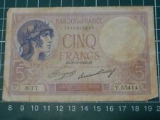 Billet francs violet d'occasion  Franqueville-Saint-Pierre