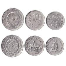Juego de 3 monedas argentinas 5 10 25 pesos | El Resero | envío | 1961 - 1968 segunda mano  Embacar hacia Argentina