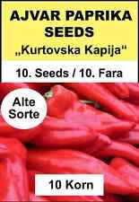 Semillas de pimiento Ajvar, Fara Speca para Ajvar, 10-12 semillas Kurtovska Kapija Seeds segunda mano  Embacar hacia Mexico