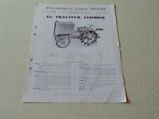 Prospectus brochure tracteur d'occasion  Pont-d'Ain