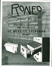 1935 Ronéo The Suspended File Antique Magazine Advertisement for sale  Shipping to South Africa