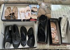 Capezio Ballet Slipper Jazz And Tap Lot Mixed Sz8 Sz9  Bloch 7 Pairs, used for sale  Shipping to South Africa