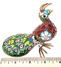 Peacock cloisonne enamel for sale  Las Vegas
