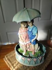 Boy And Girl Under Umbrella Water Fountain  with Pump for sale  Shipping to South Africa