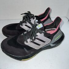 Zapatillas para correr Adidas para mujer 7 Ultra Boost 21 negras rosa talla 6,5 segunda mano  Embacar hacia Mexico