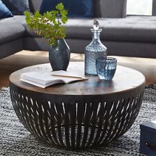 Gebraucht, WOHNLING Couchtisch Tisch Holz Massiv / Metall Wohnzimmertisch Design Sofatisch gebraucht kaufen  Kümmersbruck