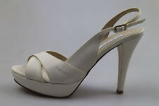 zapatos mujer ALBANO - 39 EU - sandalias blanco seda DS51 segunda mano  Embacar hacia Argentina